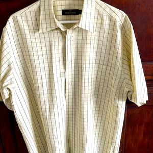 👔 LIKE NEW! For Dad’s Day! Men’s Casual Classic Button Down Shirt Bugatchi Uomo